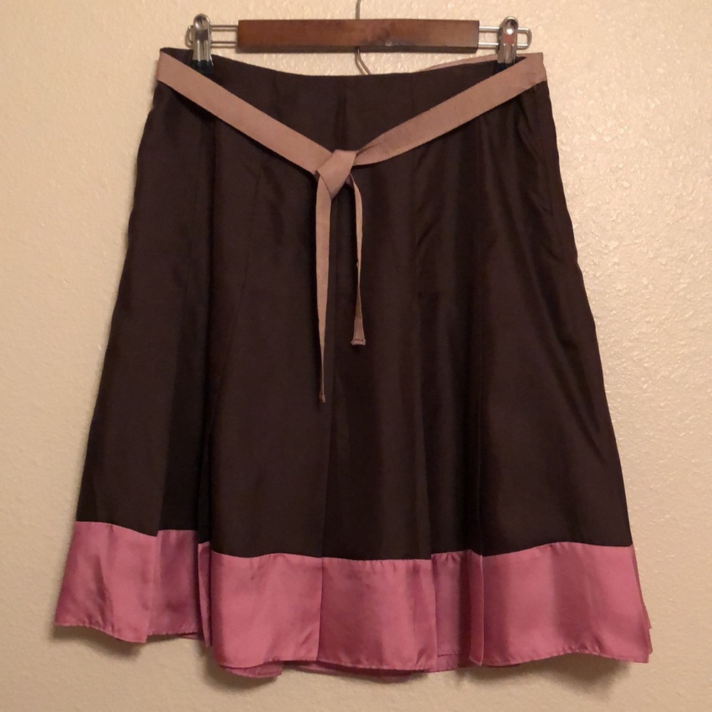 Gap Silk Pleated Skirt